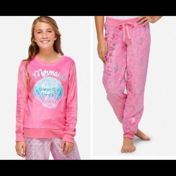 Mermaids Have More Fun Girl Pajama Set - Picture 1 of 8